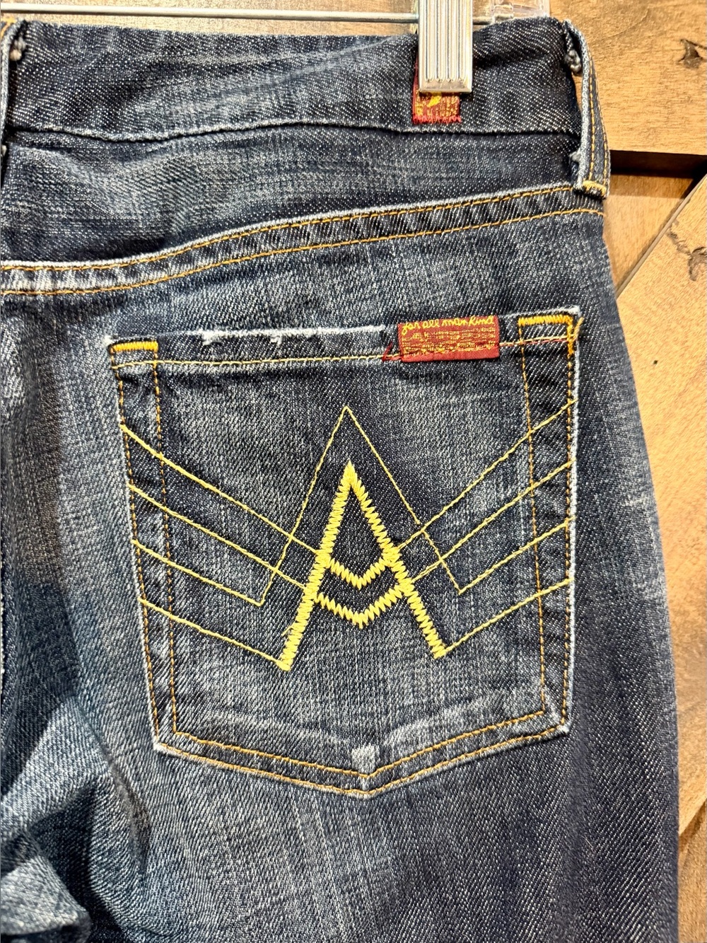 7FAMK Dark Wash A-Pocket Jeans Sz 28 - Picture 2 of 16